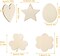 50-Piece Unfinished Wooden Ornament Set – Blank Paintable Decorations for Spring Festivals, Valentine’s Day, Easter, St. Patrick’s Day, and DIY Crafts, Includes Hearts, Stars, Eggs, and Flowers for Kids’ Art Projects
